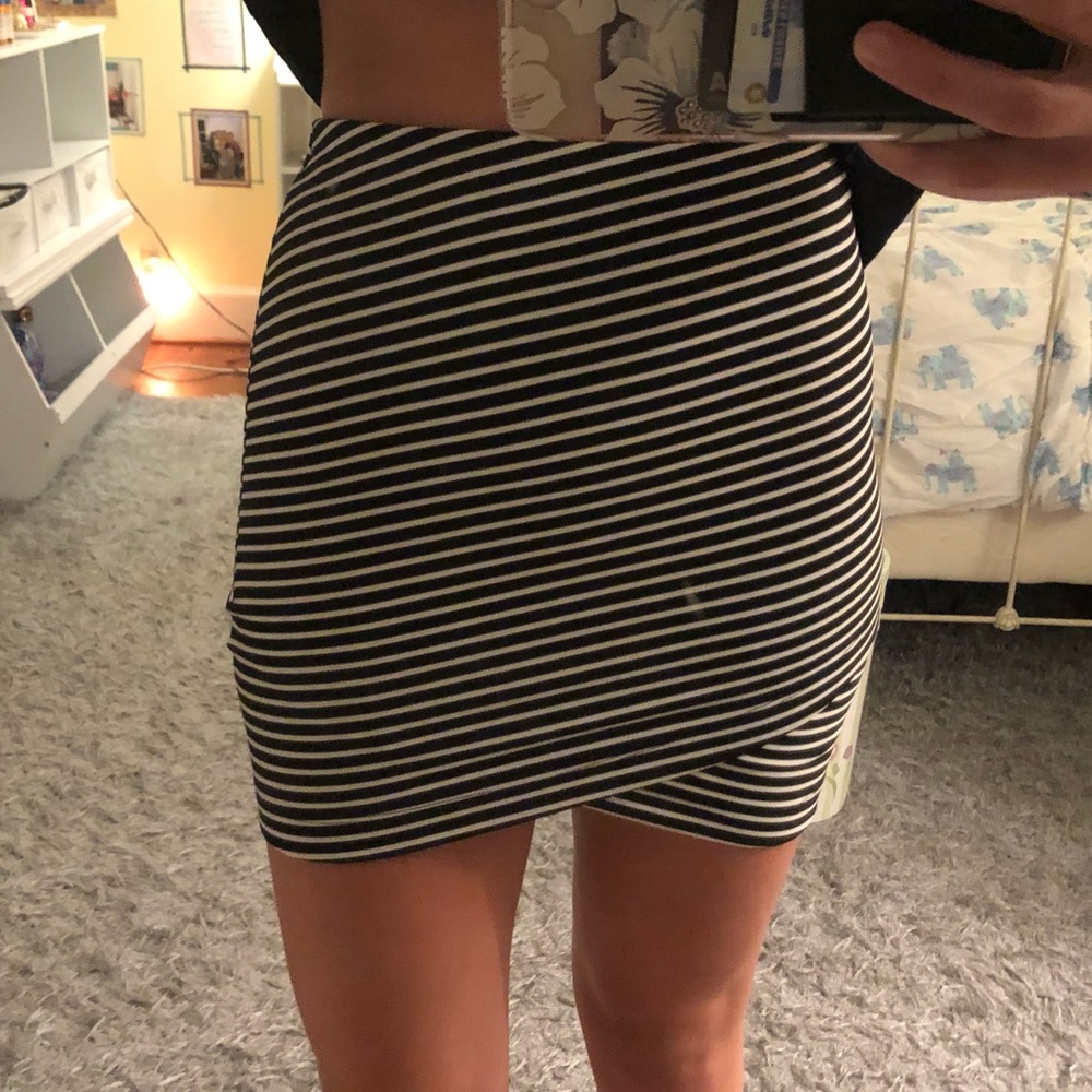 Striped Pencil Skirt